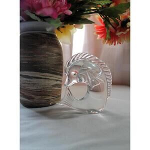 Vintage Signed Licio ZANETTI Murano Art Glass Fish Figurine or Paperweight 5.5"